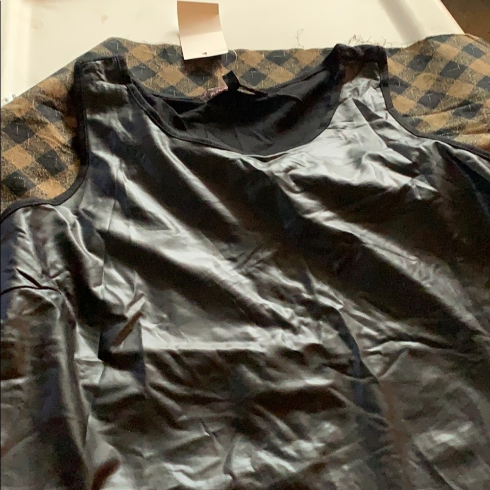 Vegan leather tank top